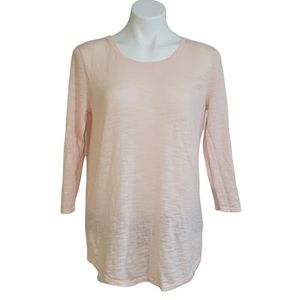 Roz & Ali Blush Pink Blouse Women's Size Large Top